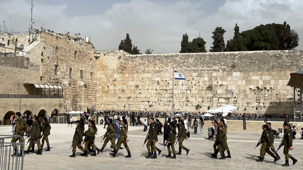 Soldaten an der Westmauer Jerusalem