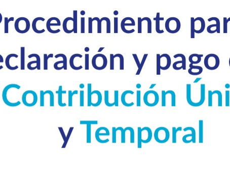 Contribución Única y Temporal según la Ley Orgánica de Simplificación y Progresividad