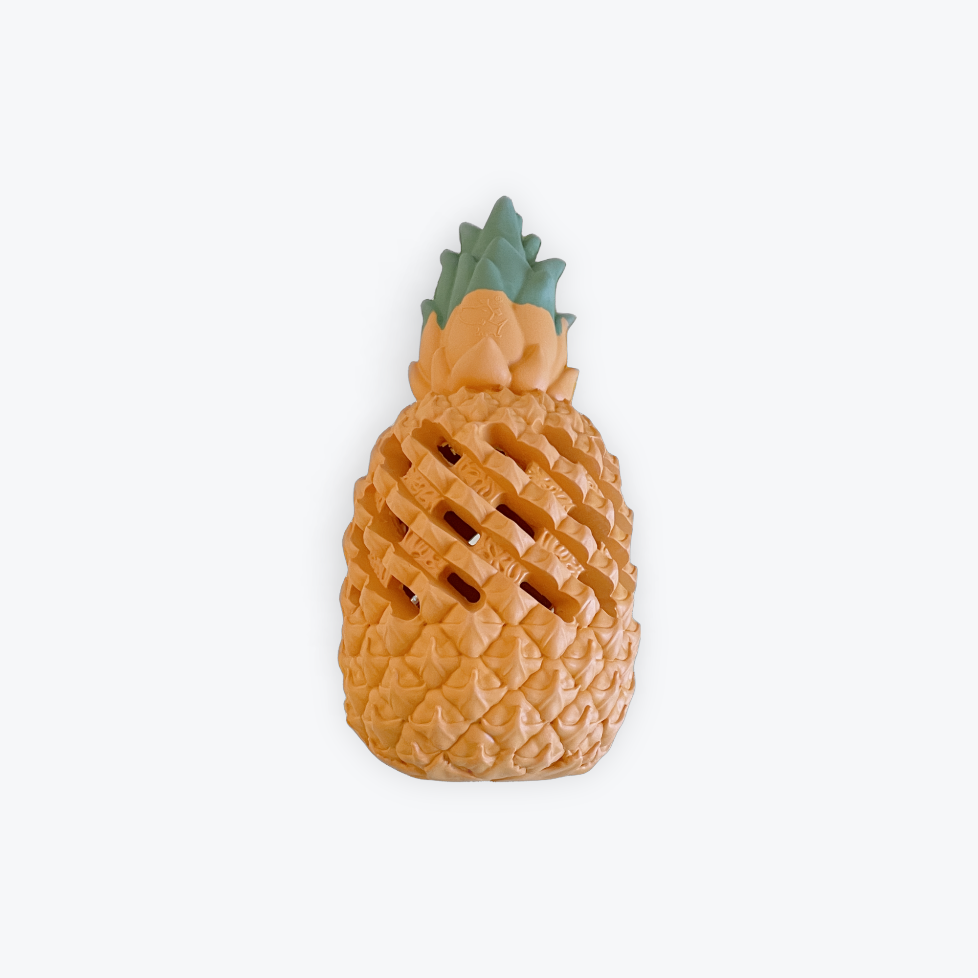Pineapple rubber pet treat dispenser