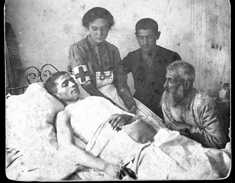 Pogrom Victim and His Family Members. Bialystok, 1906.