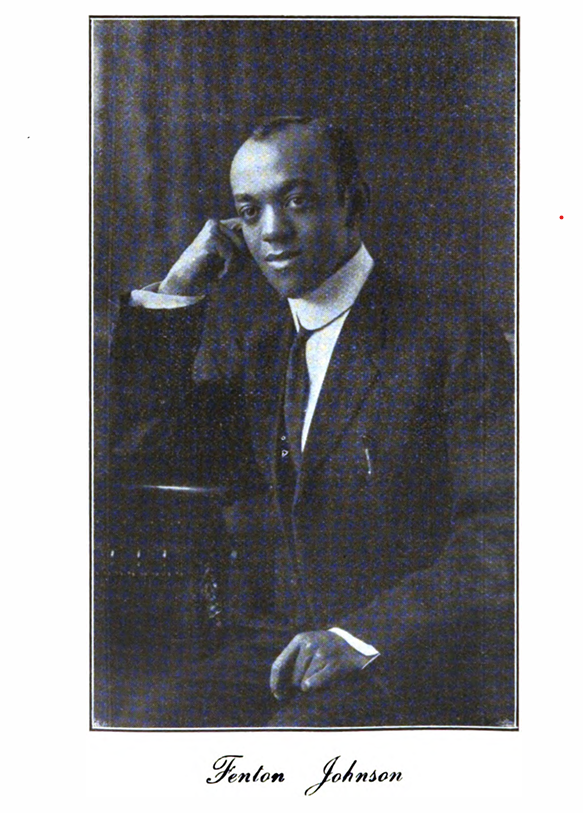 A Portrait of Fenton Johnson from His Book, Visions of the Dusk, 1915.