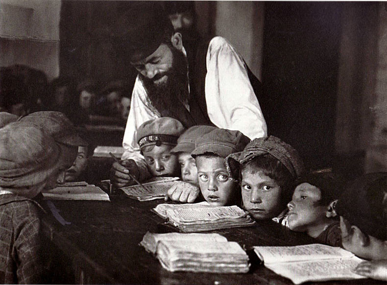 Credit to Alter Kacyzne, cheder in Lublin, 1924.