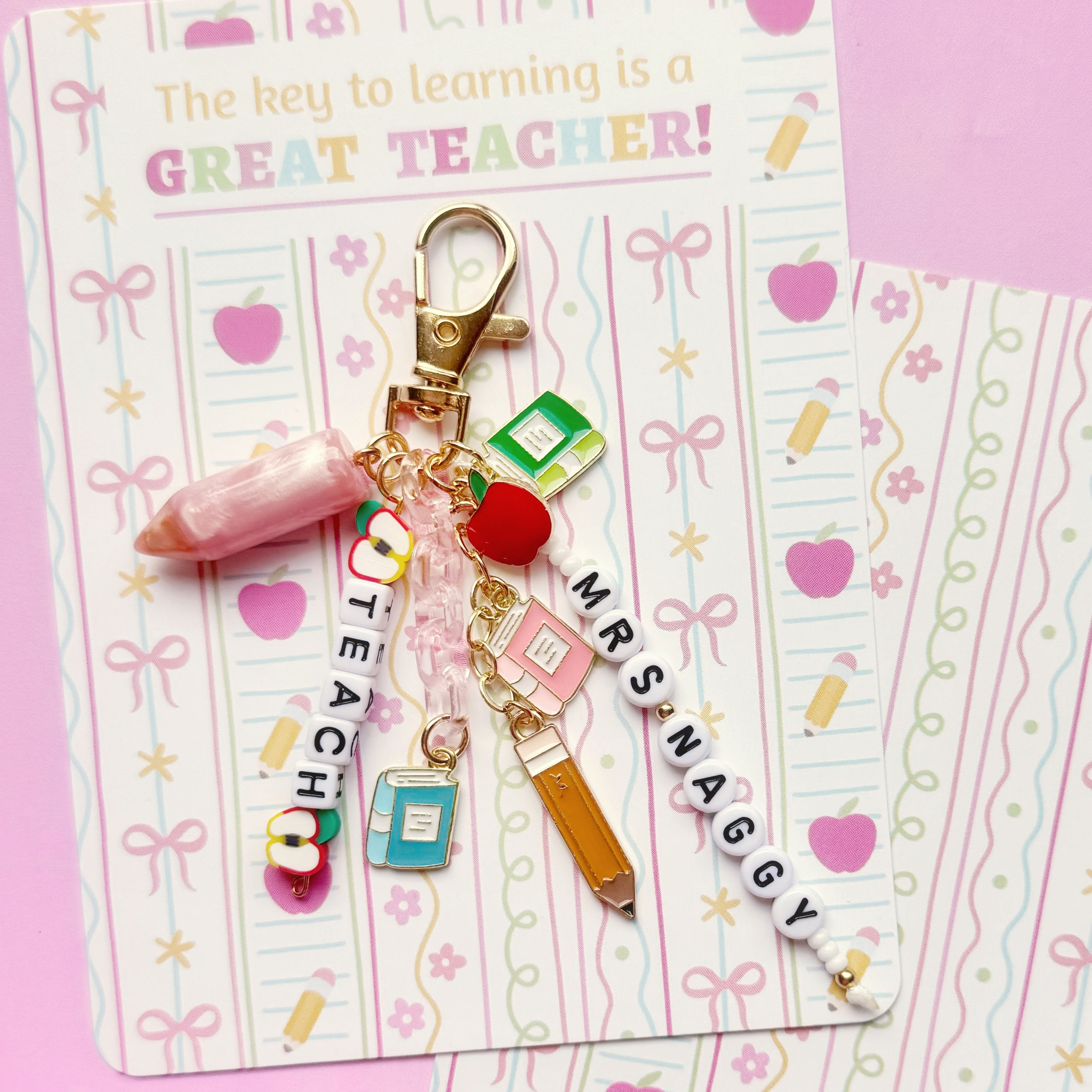 End Of Year Teacher Keychain