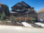 Wide view of the completed front yard