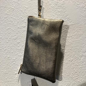 Silver Metallic Clutch $29