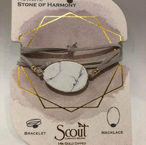 Howlite Stone Wrap Bracelet/Necklace $24.95