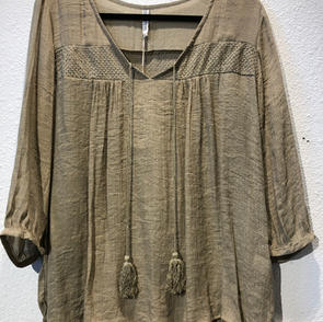 Olive Long Sleeved Top $45