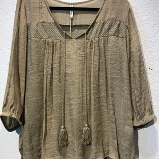 Olive Long Sleeved Top $45