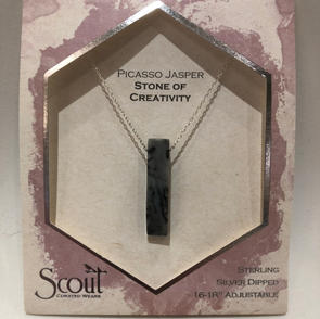 Picasso Jasper Stone Pendant Necklace $27.95