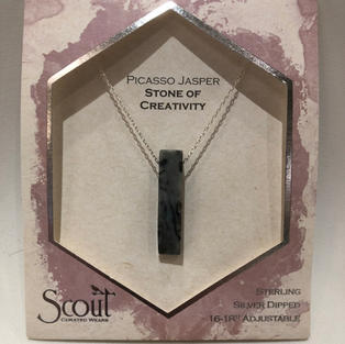 Picasso Jasper Stone Pendant Necklace $27.95