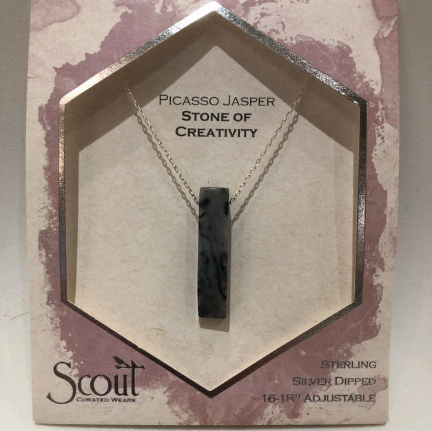 Picasso Jasper Stone Pendant Necklace $27.95