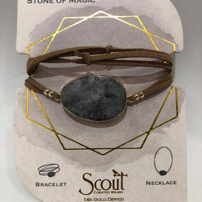 Labradorite Stone Wrap Bracelet/Necklace $24.95