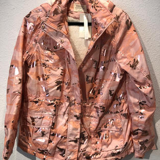 Fleece Lined Shiny Pink Camo Jacket $38
