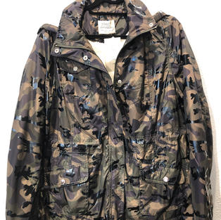 Fleece Lined Shiny Camo Jacket $38