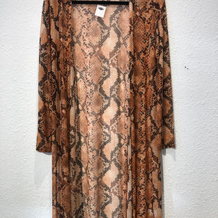 Long Sheer Reptile Print Cover $23.85