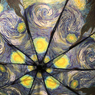 Starry Night Reverse Close Umbrella $39