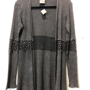 Distressed Studded Duster $25