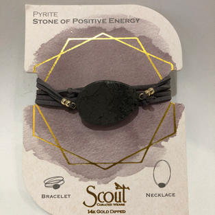 Pyrite Stone Wrap Bracelet/Necklace $24.95