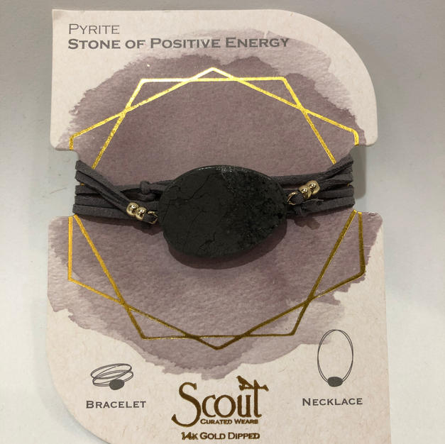 Pyrite Stone Wrap Bracelet/Necklace $24.95