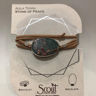 Aqua Terra Stone Wrap Bracelet/Necklace $24.95