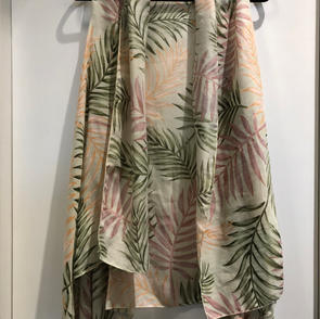 Floral Sheer Long Vest $32.50