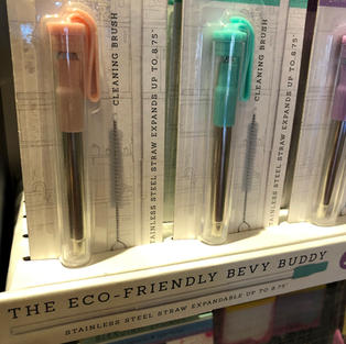 Collapsible Stainless Straw w/Cleaning Brush $7.50