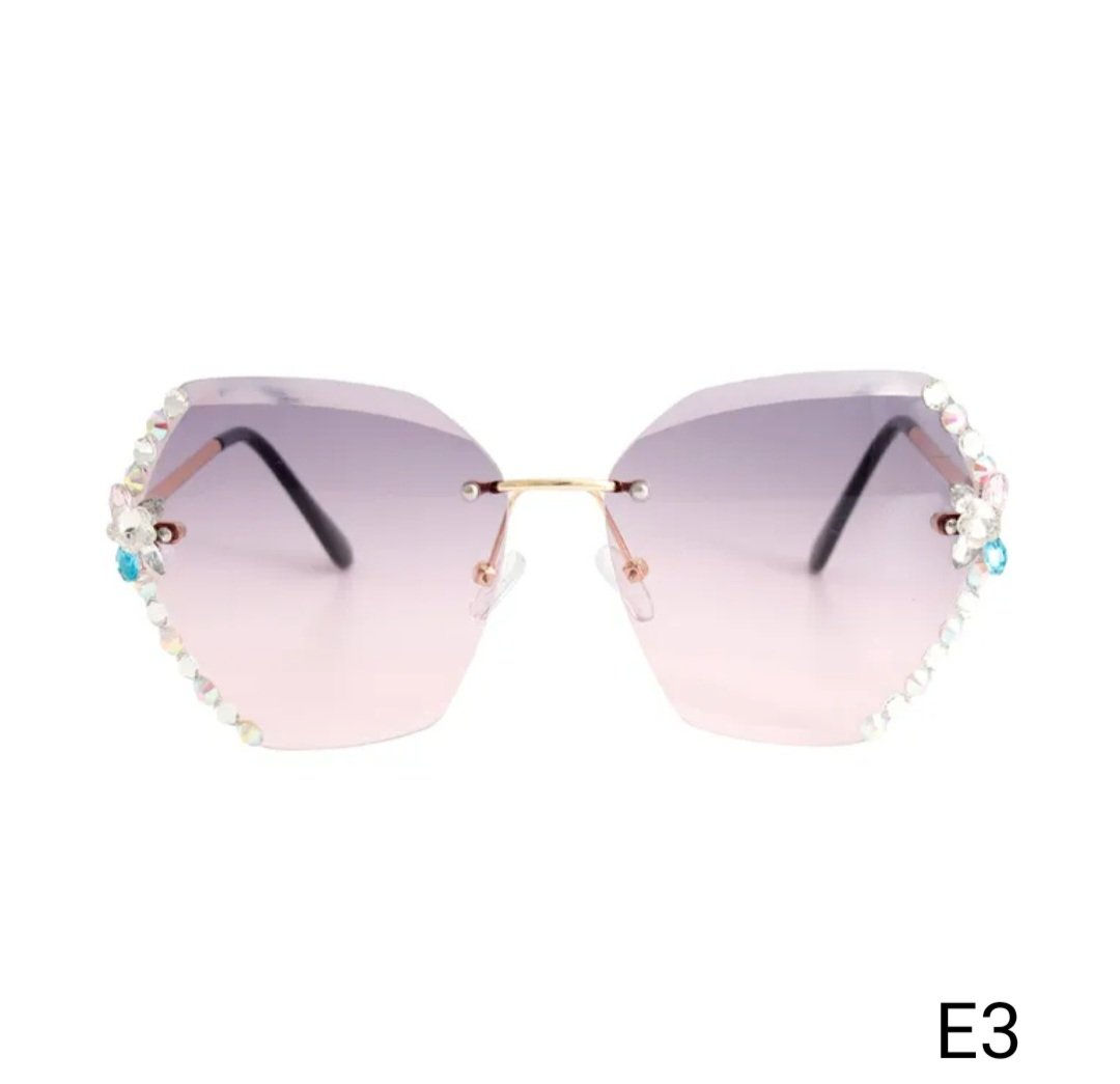 Purple Rhinestone Edge