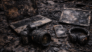 personal electronics damaged in residential fire