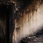 smoke and soot damage in home interior