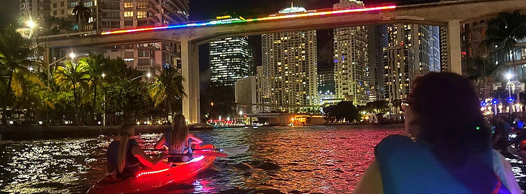 LED Night kayak / AquaSol Tours / SoFlo Water Adventures