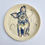 Thumbnail: "Charlie" -Illustrated Blue and White dog plate