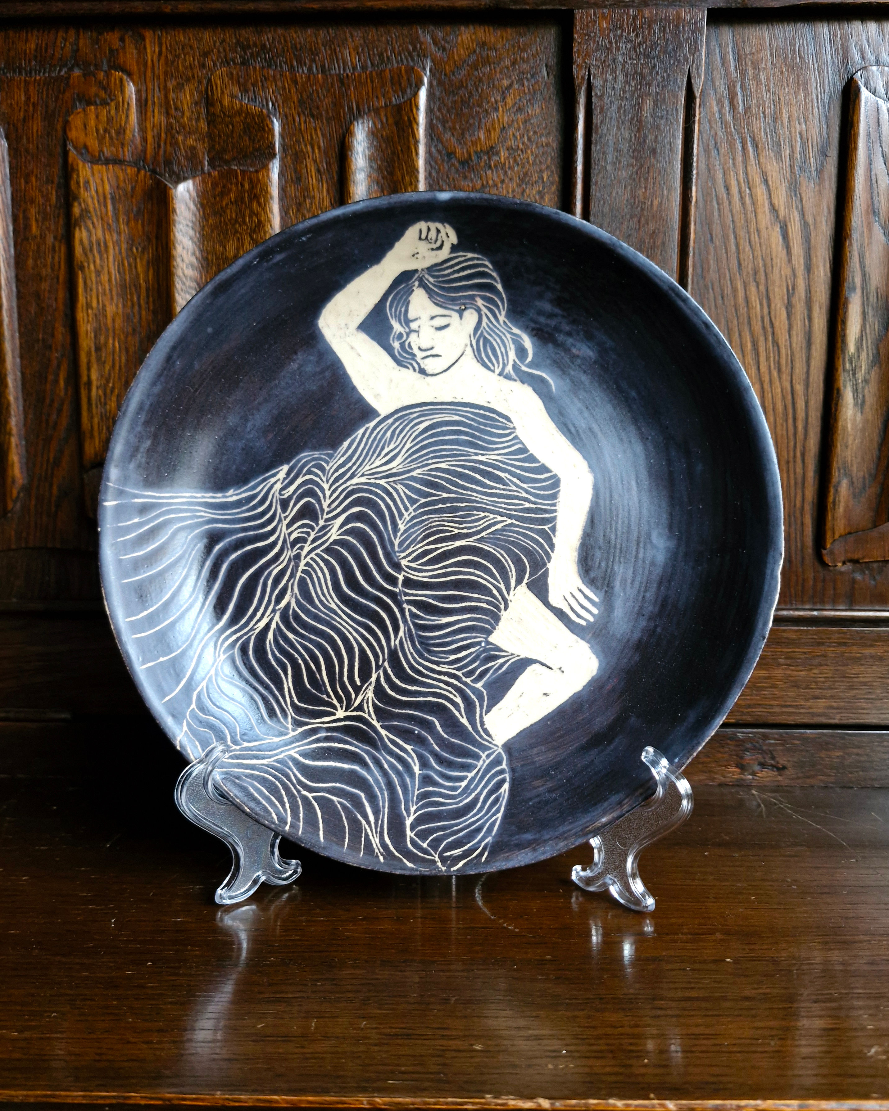 At Least 8hrs- Illustrated Ceramic Plate