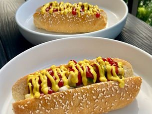 Sourdough Discard Hot Dog Buns