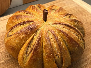Pumpkin Spice Cinnamon Swirl Sourdough Loaf