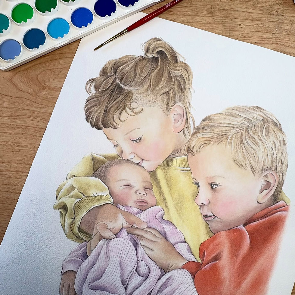 family portrait painting