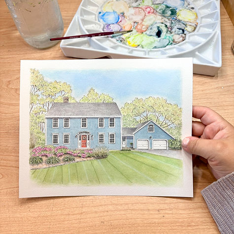 house portrait process