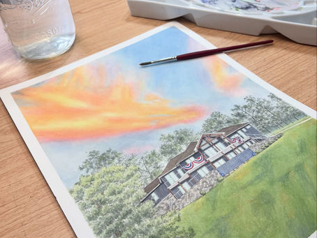 house portrait painting