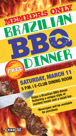 Misawa Club Members Only Brazilian BBQ Dinner Digital Sign