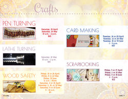 Arts & Crafts Center April-June 2015 Quarterly Class Schedule Half-Letter Booklet Page 10 & 11