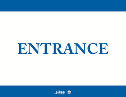 NEO Entrance Letter-Size Horizontal Sign