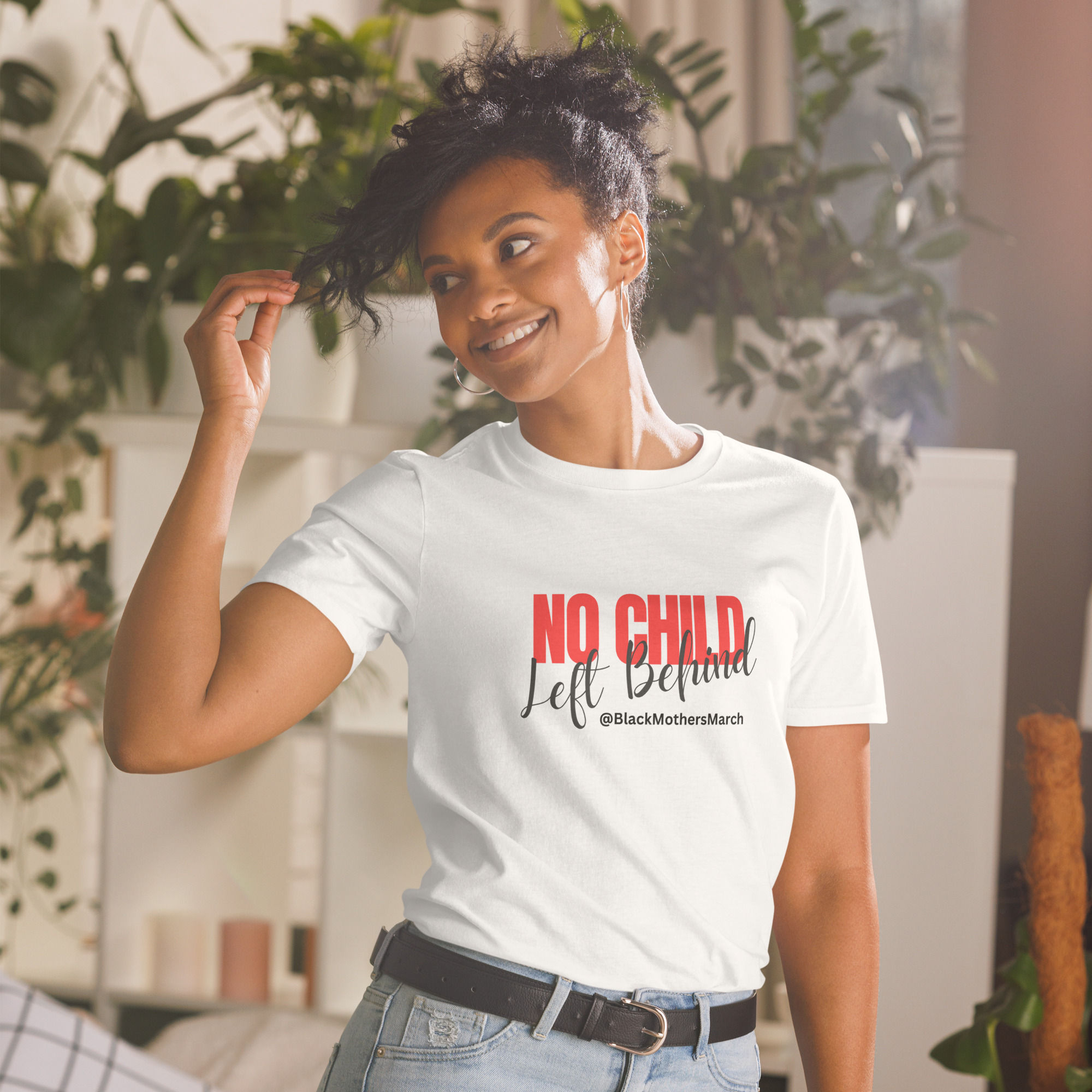 No Child Left Behind White T-Shirt