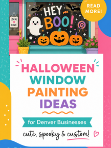Halloween Window Painting Ideas for Denver Businesses | Jessi Cortez Designs