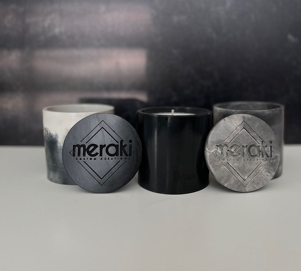 Thumbnail: Handcrafted Concrete Cylinder Candle (8.5oz)