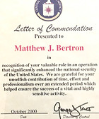Letter of Commedation