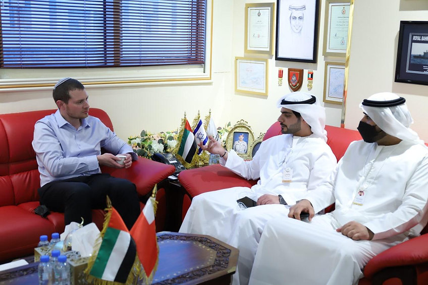 CEO Asher Fredman with H.E. Omar Al-Suwaidi