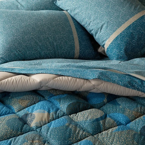 Completo copripiumino Cosmo in Cotone Bluette Caleffi Completo copripiumino Cosmo in Cotone Bluette Caleffi