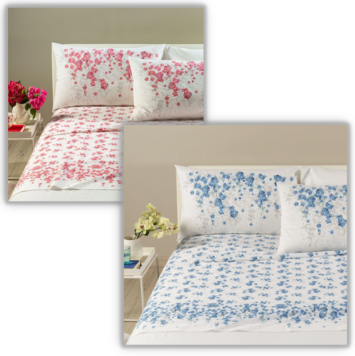 Completo Letto Matrimoniale Caleffi - Lenzuola In Raso Cotone 100% 240x285 + Coprimaterasso - Foto 9