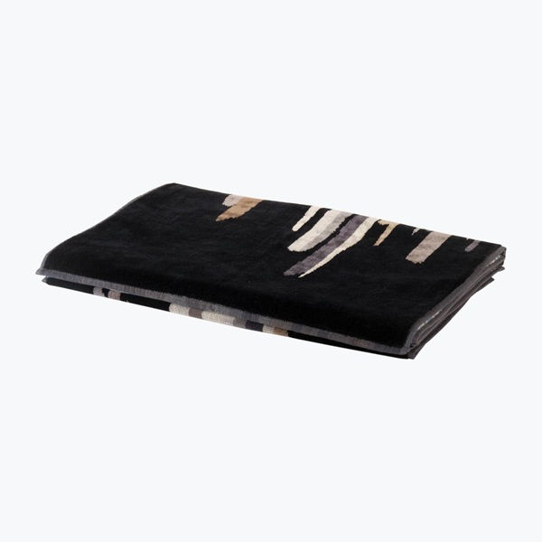 Telo Bagno 95X150 john Moderno in Spugna Nero