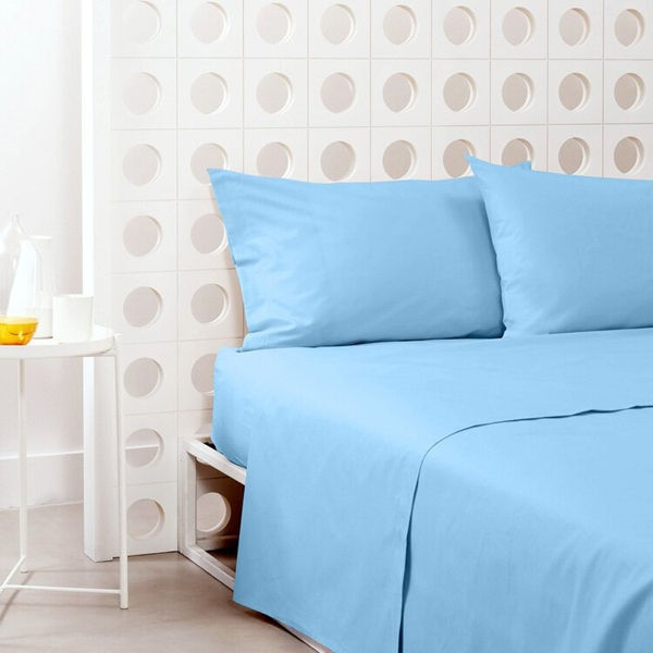 Completo Lenzuola Bassetti Tinta unita Pop Color Cielo