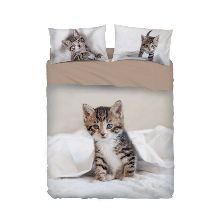 Completo copripiumino Birba Beige - Bassetti gatto